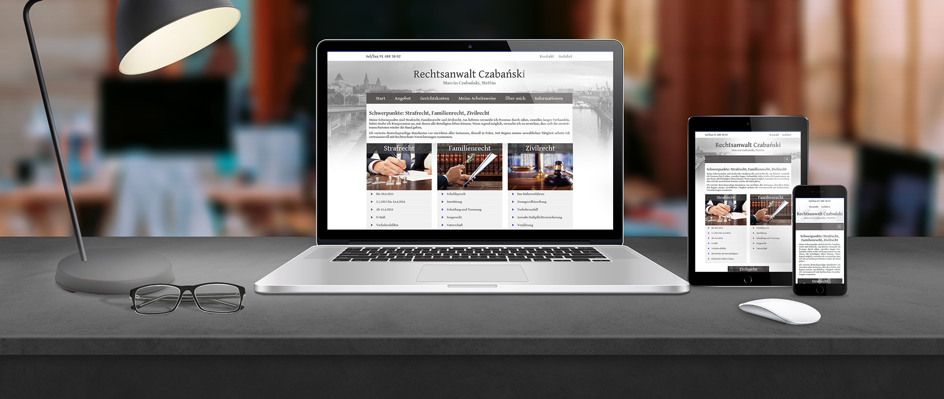 Adwokat Marcin Czabański mockup realizacji