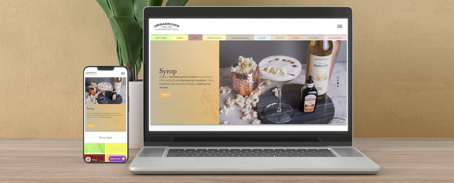 Orsadrinks ODK - products for bars, cafes, restaurants - online platform