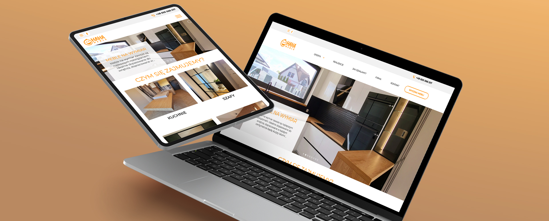 Haha Furniture - Custom-made kitchens - individual website