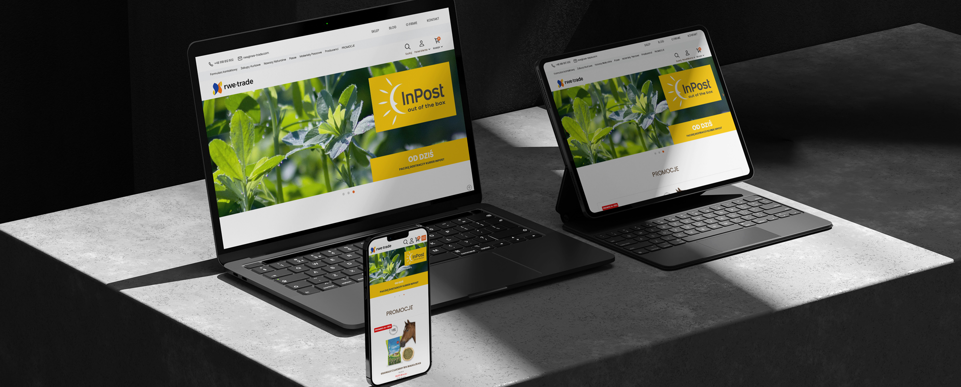 RWE-Trade - feed production materials - online store for gastronomy