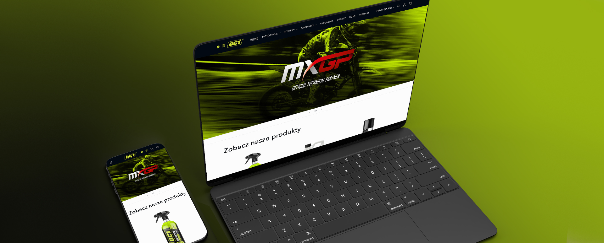 OC1 - official manufacturer's store - online store implementation