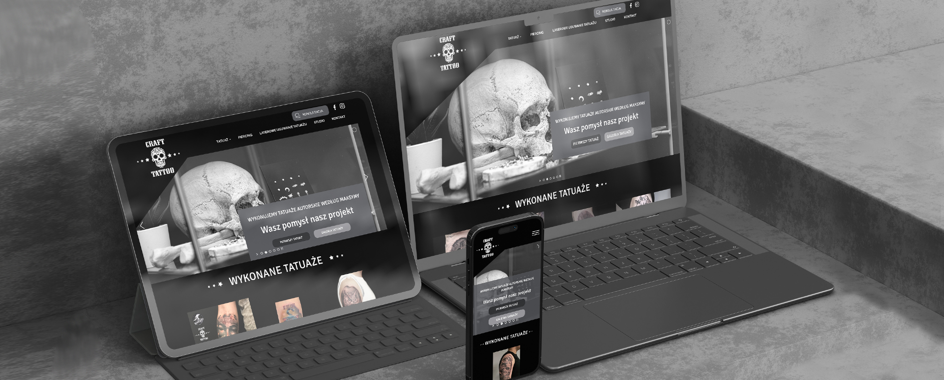 Studio Craft - tattoo studio - website