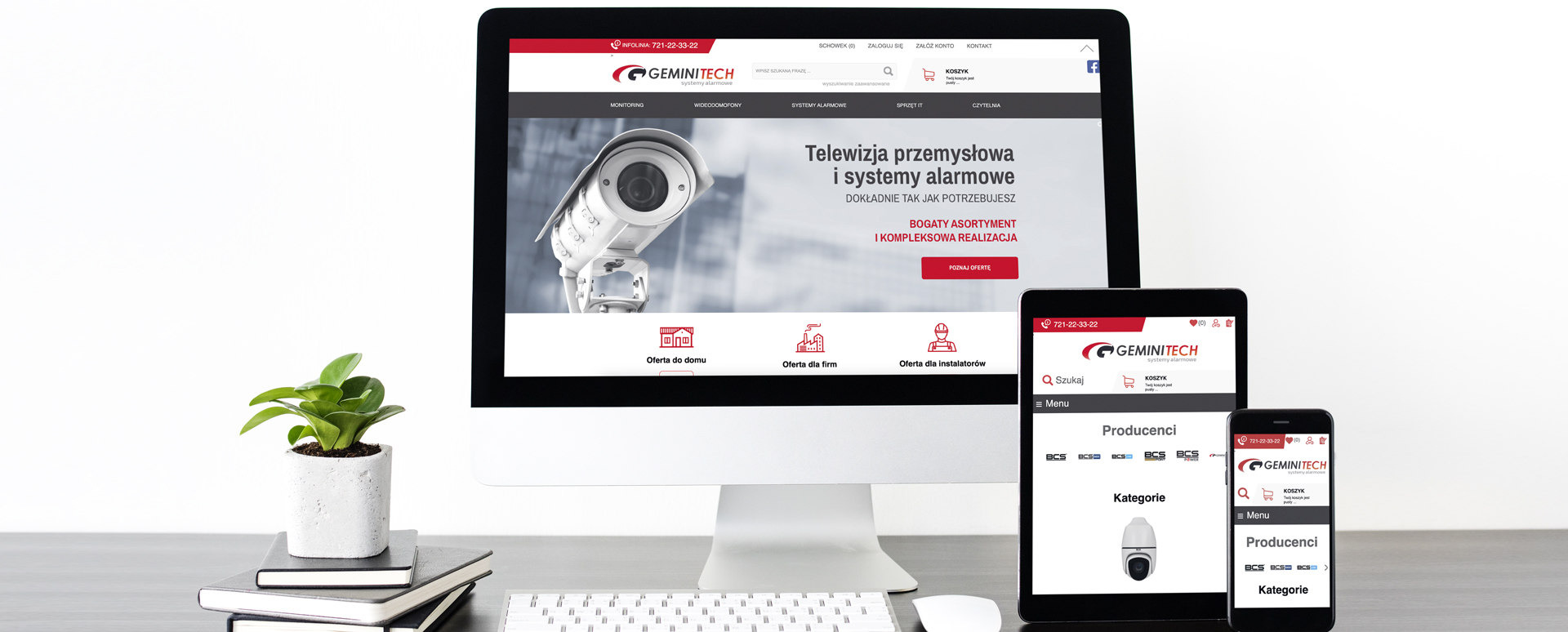 Geminitech - alarm systems - website