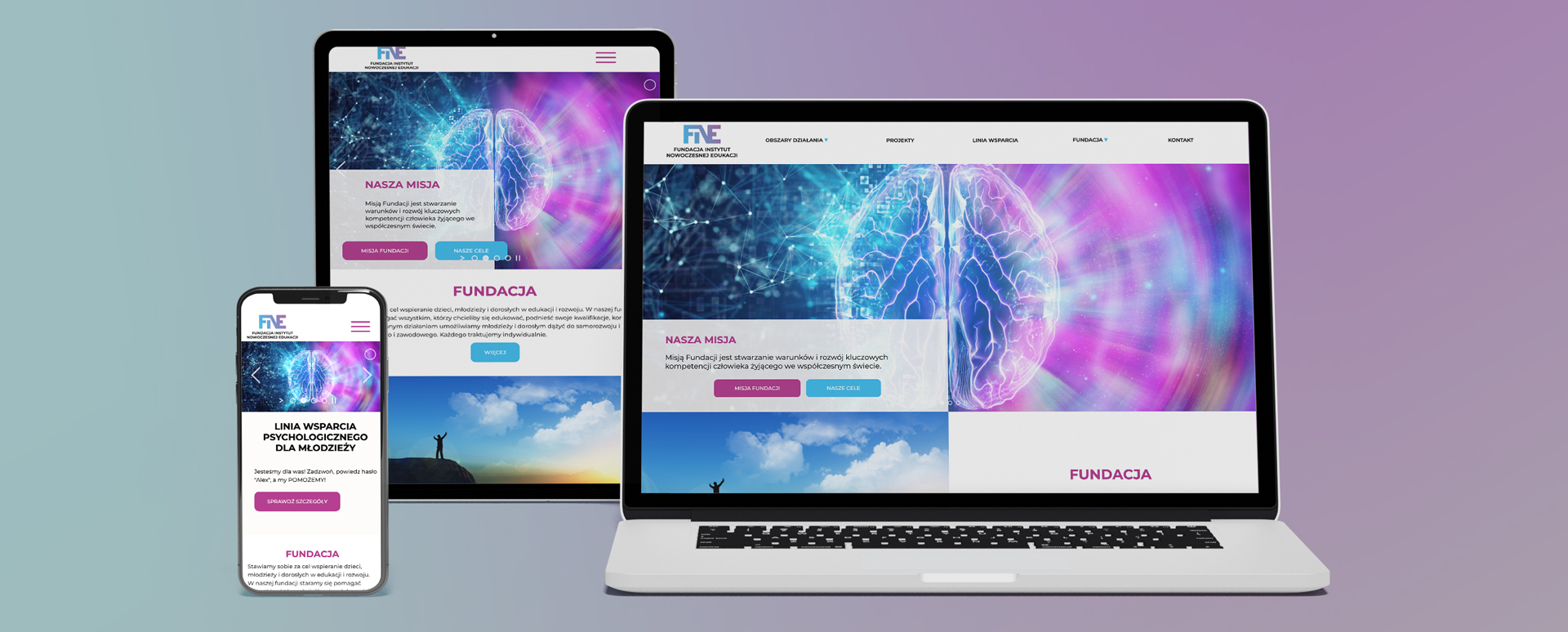 Foundation Institute of Modern Education - website implementation