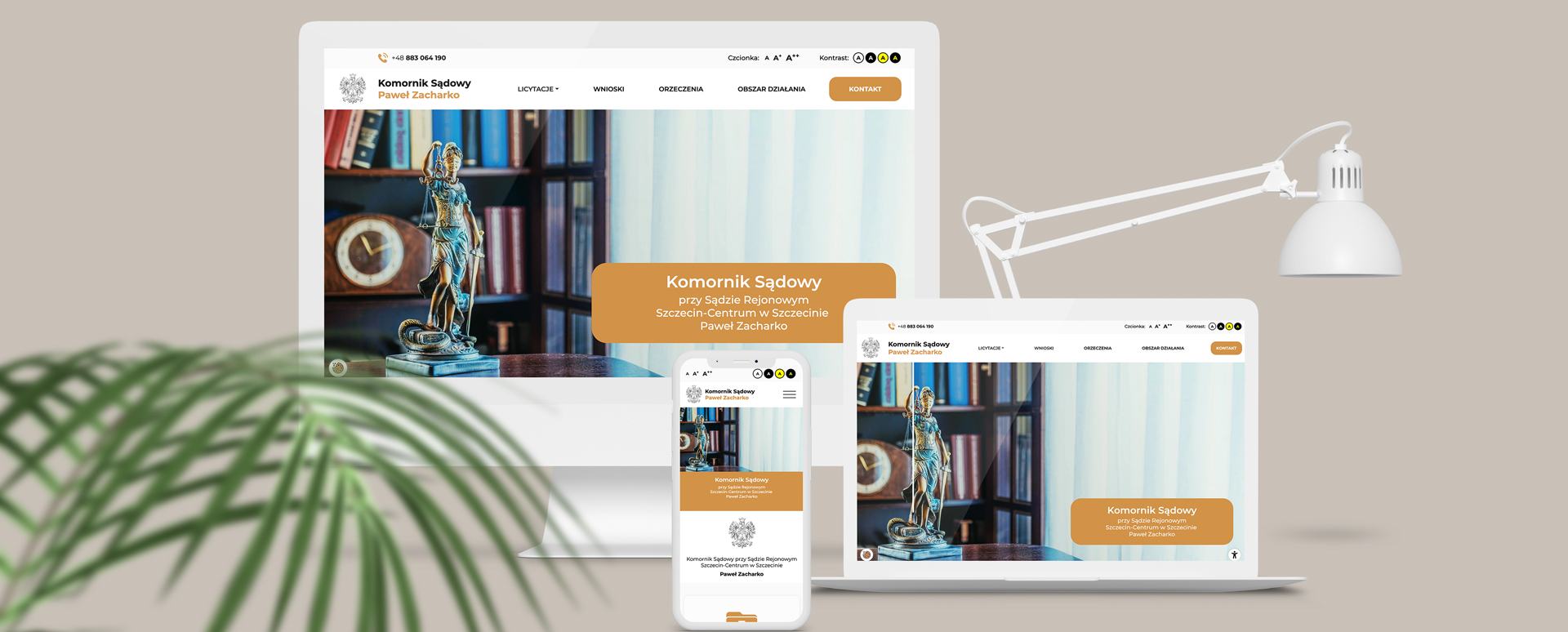 Court Bailiff Paweł Zacharko - demanding website